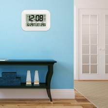 Hermoso Dijital Duvar Saati Kumandalı Basit Büyük LCD Çalar Saat (Yurt Dışından)