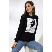 Endies Atatürk Baskılı Sweatshirt 19159 Siyah
