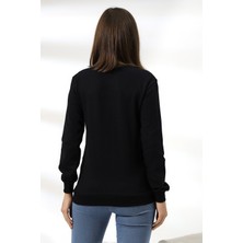 Endies Atatürk Baskılı Sweatshirt 19159 Siyah