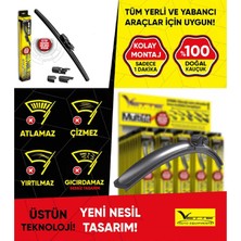 Badem10 Vette Plus Multifit Araba Araç Otomobil Oto Ön Cam Arka Cam Silecek Muz Sileceği 550 mm 55 cm