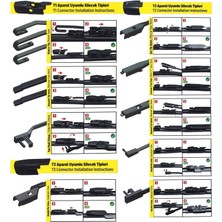 Badem10 Vette Plus Multifit Araba Araç Otomobil Oto Ön Cam Arka Cam Silecek Muz Sileceği 385 mm 38.5 cm