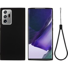 Seashell Digital Samsung Galaxy NOTE20 ULTRA/NOTE20 Ultra 5g-Black Için Sıvı Silikon Telefon Kılıfı (Yurt Dışından)