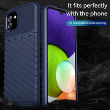 Seashell Digital Thunder Serisi Twill Tasarım Kalınlaştırılmış Tpu Şok Geçirmez Samsung Galaxy A03 (164.2 x 75.9 x 9.1mm) Için (Yurt Dışından)