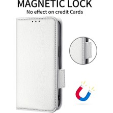 Seashell Digital Litchi Doku Pu Deri Folyo Flip Cüzdan Kılıfı Tam Vücut Koruyucu Stand Samsung Galaxy A02-BEYAZ Için Telefon Kapağı (Yurt Dışından)