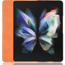 Seashell Digital Samsung Galaxy Z Fold4 Için 5g Şok Geçirmez Retro Doku Telefon Flip Deri Kasa Cüzdan Standı Manyetik Otomatik Kapatma Giyim Giyim Dayanıklı Telefon Kapak Kılıfı (Yurt Dışından)