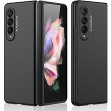 Seashell Digital Şık Ultra Ince Tam Koruma Hassas Kesim Sabit Pc Koruyucu Telefon Kapağı Samsung Galaxy Z Fold3 5g-Black (Yurt Dışından)