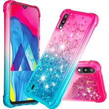 Seashell Digital Samsung Galaxy M10/A10-ROSE/CANAN Için Gradyan Glitter Tozu ve Tpu Kabuğu (Yurt Dışından)