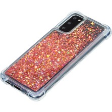 Seashell Digital Samsung Galaxy NOTE20/NOTE20 5g-Red Için Saf Renkli Glitter Tozu ve Tpu Kılıfı (Yurt Dışından)