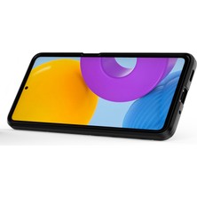 Seashell Digital Yüzük Tutucu Kickstand Hard Pc+Esnek Yumuşak Tpu Çift Katman Şok Emilim Samsung Galaxy M52 5g-Black Için (Yurt Dışından)