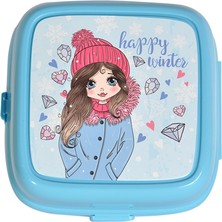 Mikro Happy Winter Beslenme Kutusu Bk-04 - Mavi