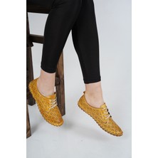 Osso Deri Sarı Kadın Ayakkabı 231220106