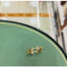 Oriental Kuyumculuk Jewellery Küp Küp Kare Tam Tur Gold Gümüş Yüzük