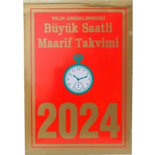 Saatli Maarif Takvimi 2024 Büyük Boy- Atatürk Posteri Arka Kartonlu