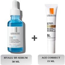 La Roche-Posay La Roche Posay Hyalu B5 Serum 30 ml + Anthelios Age Correct SPF50 Güneş Kremi 15 ml - Çantalı Set