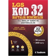 Tudem Yayınları LGS Kod 32 Haftalık Denemeler T.C. İnkılap Tarihi ve Atatürkçülük