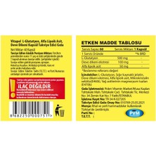 Vitapol L-Glutathione 500 mg 60 Kapsül L-Glutatyon Milk Thistle Alpha Lipoic Acid