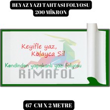 Rimafol Beyaz Yazı Tahtası Folyosu 67CMX2M 200 Micron