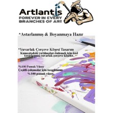 Artlantis Tuval 15X15 Astarlı Kare Mini Tuval 4 Adet Resim Küçük Tuvali 15X15 Tual Akrilik Boya Yağlı Boya Için Ideal