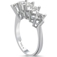 JWD Diamond 0.91 Ct F-G Si 3.91 gr 14 K Jwd Beştaş Yüzük