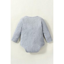 Bebe Tospik Pamuklu Rahat Uzun Kollu Çıtçıt Body Zıbın