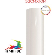 Rimafol  Mutfak Dolap Tezgah ve Mobilya Kaplama Folyosu Parlak Beyaz 52CMX10METRE