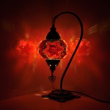 Mosland Home El Yapımı Dekoratif Ev Hediyesi Mozaik Lamba Abajur