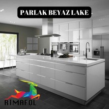 Rimafol Mutfak Dolap Tezgah ve Mobilya Kaplama Folyosu Parlak Beyaz 61CMX4METRE