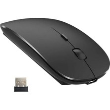 Narita Bluetooth/kablosuz LED Işıklı Şarj Edilebilir Mouse Pc Gaming Kablosuz Macbook iPad Laptop  Uyumlu