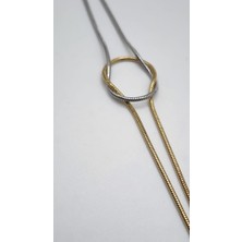 Stainless Steel Iki Renk Çelik Bileklik