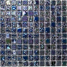MozaiKristaL Yapıların Tüm Yüzeylerinde Kullanılabilir, Dayanıklı, Dekoratif, Estetik ve Şık Cam Mozaik. Cam Ölçüsü: 25X25 Mm. File Ölçüsü: 31.5X31.5 Cm. ( 1 Koli = 1 M2 Fiyatıdır )