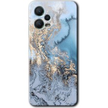 Gramaphone Xiaomi Redmi Note 12 Pro 5g Kılıf Hd Desen Baskılı Kılıf + Kırılmaz Cam - Eski Mermer