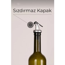 Perast Home Ahşap Stantlı Amber Renk 3 Parça 750 ml Zeytinyağı ve Sıvıyağı Şişesi Yağdanlık Seti