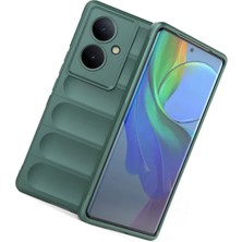 Aqua Aksesuar  Vivo V29 Lite Kılıf Dalgalı Parmak Izi Yapmayan Iç Kısım Kadife Kılıf