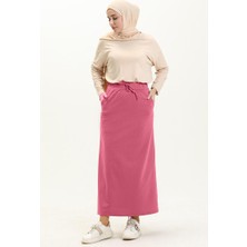Beli Bağlamalı Cepli Spor Etek - 00152.014 - Pembe