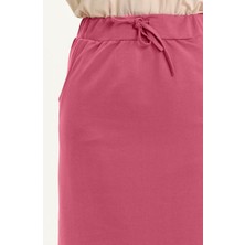 Beli Bağlamalı Cepli Spor Etek - 00152.014 - Pembe