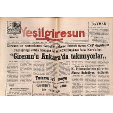 Gökçe Koleksiyon Yeşil Giresun Gazetesi 14 Şubat 2000 - Kuduza Karşı Önlem Hazırlığı  GZ77874
