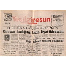Gökçe Koleksiyon Yeşil Giresun Gazetesi 22 Nisan 2000 - Mürsel Gülmez Tiyatro Günleri Başlıyor  GZ77926