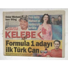 Gökçe Koleksiyon Hürriyet Gazetesi Kelebek Eki 7 Nisan 2005 - Formula 1 Adayı Ilk Türk Can    GZ8268