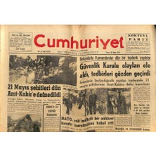 Gökçe Koleksiyon Cumhuriyet Gazetesi 24 Mayıs 1963 - Anayasa Mahkemesi 17 Davaya Bakacak  GZ81341
