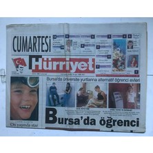 Gökçe Koleksiyon Hürriyet Cumartesi Gazetesi 9 Ekim 1999  - Bursada Öğrenci Olmak Vardı    GZ8577