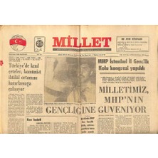 Gökçe Koleksiyon Millet Gazetesi 25 Ocak 1976 - Komünistler Kürtlere Özgürlük Sloganı Ile Milletimizi Bölmek Için Çabalıyorlar   GZ89667