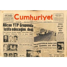 Gökçe Koleksiyon Cumhuriyet Gazetesi 28 Ağustos 1963 - Suphi Kanerìn Cenaze Töreninde Hadise Çıktı  GZ88119