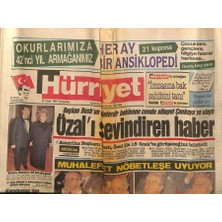 Gökçe Koleksiyon Hürriyet Gazetesi 10 Ocak 1990 - Başkan Bushun Günlerdir Beklenen Cevabı Nihayet Çankayaya Ulaştı  GZ88263