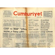 Gökçe Koleksiyon Cumhuriyet Gazetesi 27 Aralık 1976 - Arsenikten 10 Bin Kat Daha Zehirli Selenyumun Ankaranın Havasında Arttığı Açıklandı  GZ88336