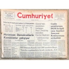 Gökçe Koleksiyon Cumhuriyet Gazetesi 22 Haziran  1976 GZ895
