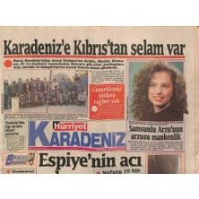 Gökçe Koleksiyon Hürriyet Gazetesi Karadeniz Eki 20 Şubat 1992 -  Zigana Tüneli Buz Tuttu - Karadenize Kıbrıstan Selam Var  GZ91030