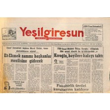 Gökçe Koleksiyon Yeşil Giresun Gazetesi 24 Ocak 1995 - Kıroğlu , Bayilere Kafayı Taktı  GZ77853