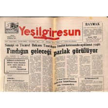 Gökçe Koleksiyon Yeşil Giresun Gazetesi 15 Mart 2000 - Ş. Karahisarın Sulama Projesinden Ses Yok  GZ77883