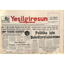Gökçe Koleksiyon Yeşil Giresun Gazetesi 20 Şubat 1995 - Giresun Lisesi Izcileri Hastaları Ziyaret Ettiler  GZ77820