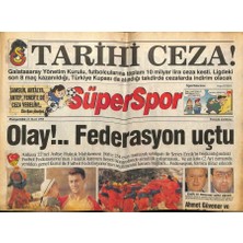 Gökçe Koleksiyon Hürriyet Gazetesi Süper Spor Eki 23 Mart 1995 - Federasyon Uçtu  GZ78194